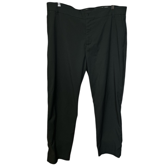 Nike Dri Fit Black Tech Performance Golf Active Pants Gripping Waistband Casual - Picture 1 of 13